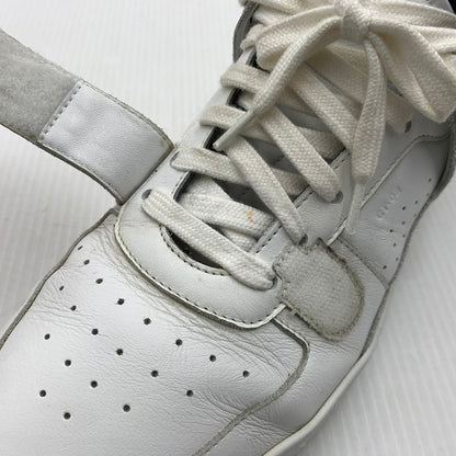 【中古品】【メンズ】 CELINE セリーヌ MIDDLE CUT SNEAKERS MU1200 ミドル カット スニーカー 靴 シューズ ミドルハイ 183-261014-ko-07-teih サイズ：43 カラー：ホワイト 万代Net店