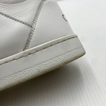 【中古品】【メンズ】 CELINE セリーヌ MIDDLE CUT SNEAKERS MU1200 ミドル カット スニーカー 靴 シューズ ミドルハイ 183-261014-ko-07-teih サイズ：43 カラー：ホワイト 万代Net店