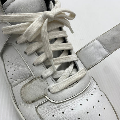 【中古品】【メンズ】 CELINE セリーヌ MIDDLE CUT SNEAKERS MU1200 ミドル カット スニーカー 靴 シューズ ミドルハイ 183-261014-ko-07-teih サイズ：43 カラー：ホワイト 万代Net店