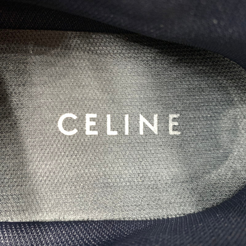 【中古品】【メンズ】 CELINE セリーヌ MIDDLE CUT SNEAKERS MU1200 ミドル カット スニーカー 靴 シューズ ミドルハイ 183-261014-ko-07-teih サイズ：43 カラー：ホワイト 万代Net店