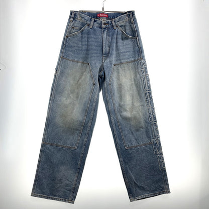 【中古品】【メンズ】 Supreme シュプリーム 25FW REFLECTIVE DOUBLE KNEE DENIM PANTS リフレクティブ ダブルニー デニムパンツ ボトムス 149-261012-yo-20-teih サイズ：30 カラー：インディゴ 万代Net店