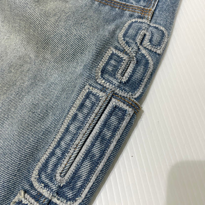 【中古品】【メンズ】 Supreme シュプリーム 25FW REFLECTIVE DOUBLE KNEE DENIM PANTS リフレクティブ ダブルニー デニムパンツ ボトムス 149-261012-yo-20-teih サイズ：30 カラー：インディゴ 万代Net店