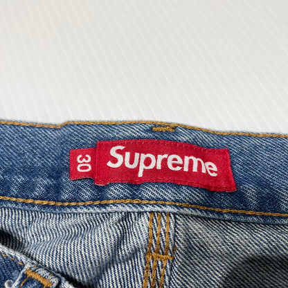 【中古品】【メンズ】 Supreme シュプリーム 25FW REFLECTIVE DOUBLE KNEE DENIM PANTS リフレクティブ ダブルニー デニムパンツ ボトムス 149-261012-yo-20-teih サイズ：30 カラー：インディゴ 万代Net店