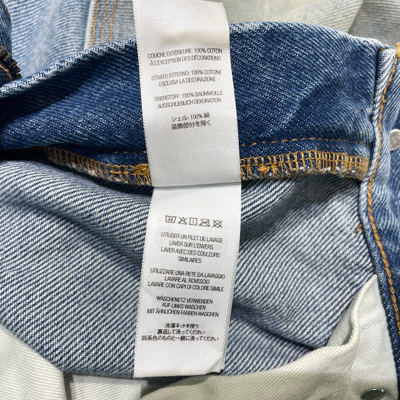 【中古品】【メンズ】 Supreme シュプリーム 25FW REFLECTIVE DOUBLE KNEE DENIM PANTS リフレクティブ ダブルニー デニムパンツ ボトムス 149-261012-yo-20-teih サイズ：30 カラー：インディゴ 万代Net店