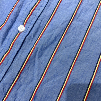 【中古品】【メンズ】 Supreme シュプリーム STRIPE L/S SHIRT ストライプ ロングスリーブ シャツ 長袖 トップス 149-261012-yo-08-teih サイズ：L カラー：ブルー 万代Net店