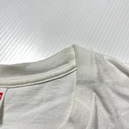 【中古品】【メンズ】 Supreme シュプリーム 21SS KAWS CHALK LOGO TEE カウズ チョーク ロゴ Tシャツ 半袖 トップス 149-261012-yo-09-teih サイズ：L カラー：ホワイト 万代Net店