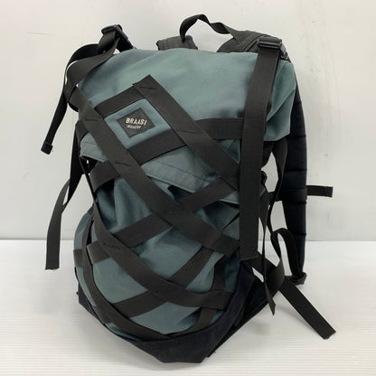 【現状渡し品】【メンズ】 BRAAS INDUSTRY ブラアシィインダクトリー WICKER CORDURA BACK PACK ウィッカー コーデュラ バックパック カバン リュックサック 188-261014-ko-22-teih カラー：グレー系/ブルー系 万代Net店