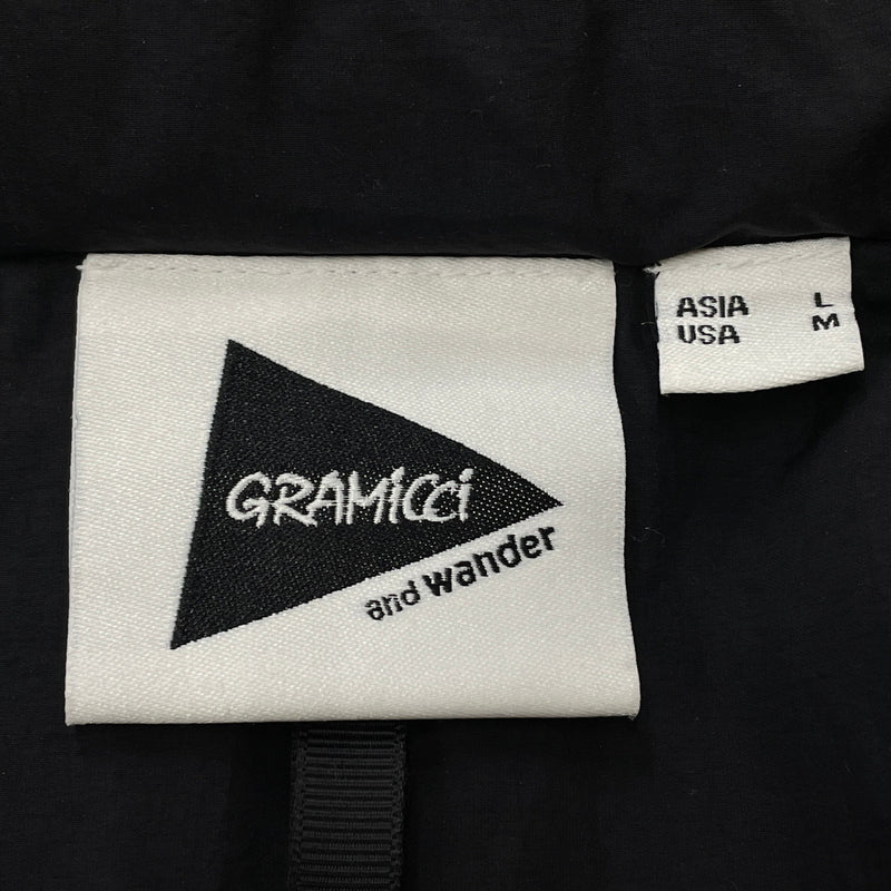 【中古品】【メンズ】 AND WANDER アンドワンダー × GRAMICCI グラミチ 別注コラボ DOWN VEST GUJ4-F3001-M ダウン ベスト アウター 144-261015-sa-03-teih サイズ：L カラー：ブラック 万代Net店