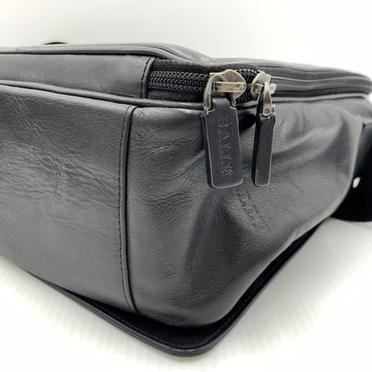 【現状渡し品】【メンズ】 BALLY バリー LEATHER SHOULDER BAG レザーショルダーバッグ カバン トートバッグ 188-261014-ko-23-teih カラー：ブラック 万代Net店