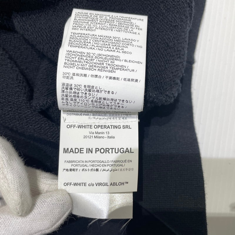【中古品】【メンズ】 OFF-WHITE オフホワイト LANDSCAPE ARROW HOODIE OMBB034T19D25104 ランドスケープ アロー フーディ 長袖 トップス プルーオーバー パーカー 142-261012-yo-07-teih サイズ：L カラー：ブラック 万代Net店
