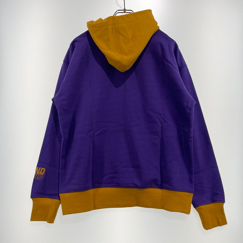 【中古品】【メンズ】 WINDANDSEA ウィンダンシー LOGO HOODIE WDS-20S-TPS-03 ロゴ フーディ 長袖 トップス プルーオーバー パーカー 142-261012-yo-14-teih サイズ：S カラー：パープル/イエロー 万代Net店
