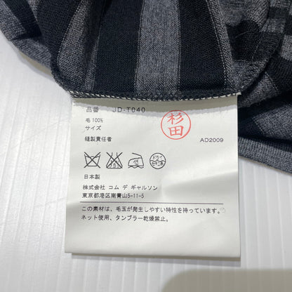 【中古品】【レディース】 JUNYAWATANABE COMME des GARCONS ジュンヤワタナベコムデギャルソン V NECK BORDER TOPS JD-T040 AD2009 170-261014-yo-16-teih サイズ：表記なし カラー：グレー 万代Net店