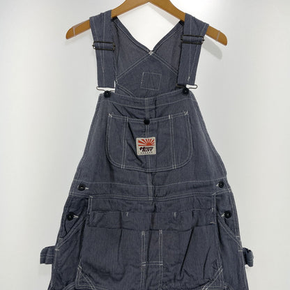 【中古品】【メンズ】 SAMURAI CLUB サムライ自動車倶楽部 HICKORY STRIPE OVERALLS SMOVAL-10 ヒッコリー ストライプ オーバーオール ボトムス オールインワン 145-261014-yo-05-teih サイズ：XS 万代Net店