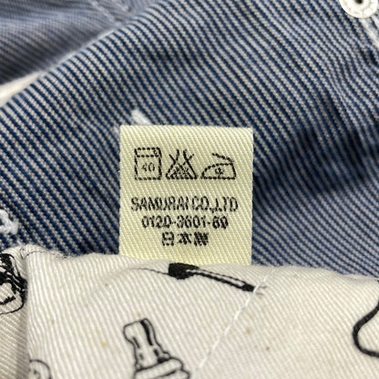 【中古品】【メンズ】 SAMURAI CLUB サムライ自動車倶楽部 HICKORY STRIPE OVERALLS SMOVAL-10 ヒッコリー ストライプ オーバーオール ボトムス オールインワン 145-261014-yo-05-teih サイズ：XS 万代Net店