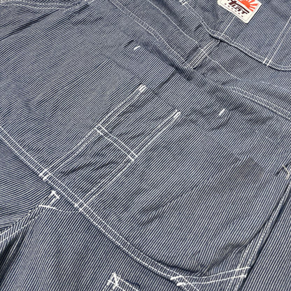 【中古品】【メンズ】 SAMURAI CLUB サムライ自動車倶楽部 HICKORY STRIPE OVERALLS SMOVAL-10 ヒッコリー ストライプ オーバーオール ボトムス オールインワン 145-261014-yo-05-teih サイズ：XS 万代Net店
