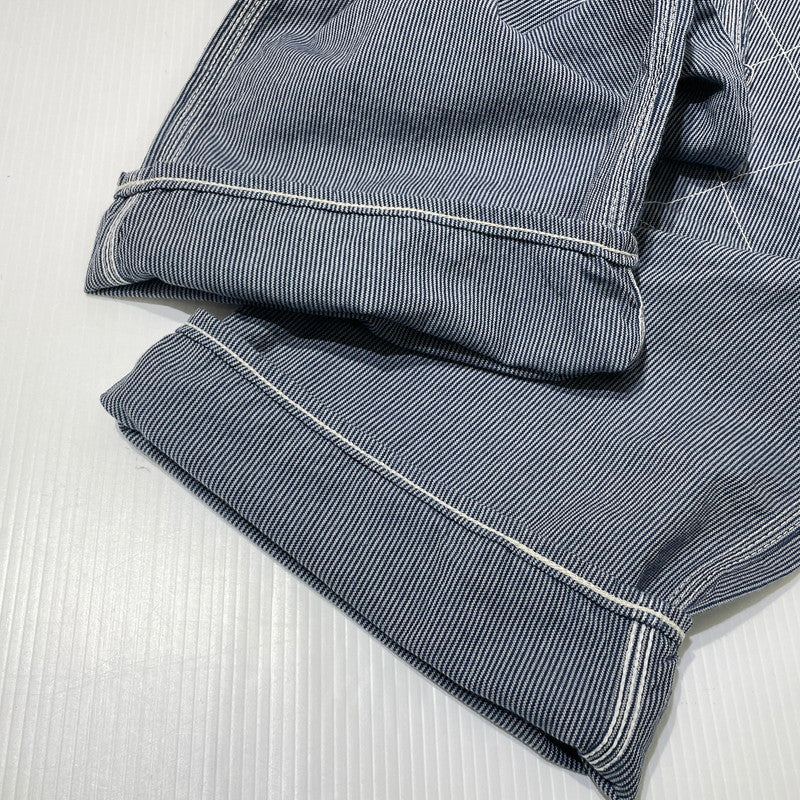【中古品】【メンズ】 SAMURAI CLUB サムライ自動車倶楽部 HICKORY STRIPE OVERALLS SMOVAL-10 ヒッコリー ストライプ オーバーオール ボトムス オールインワン 145-261014-yo-05-teih サイズ：XS 万代Net店