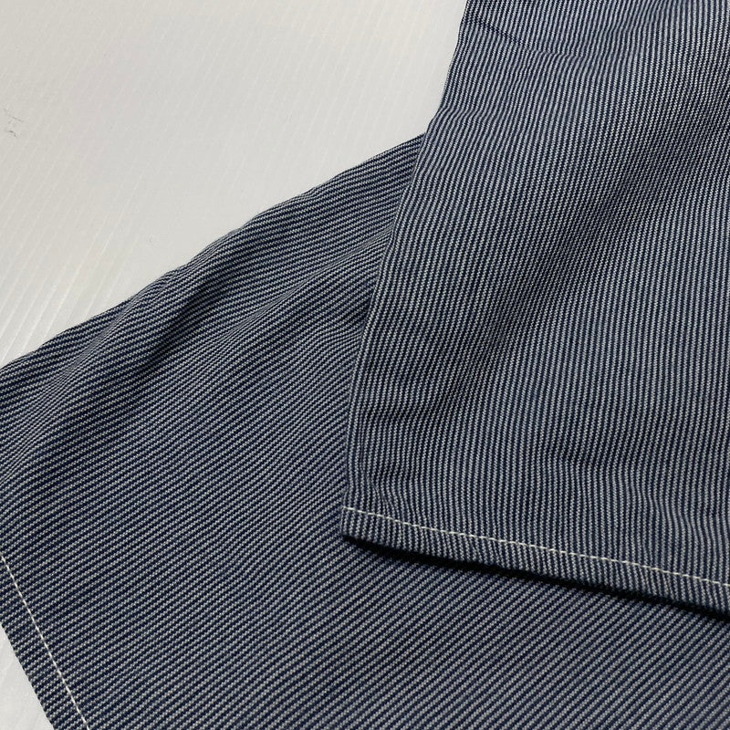 【中古品】【メンズ】 SAMURAI CLUB サムライ自動車倶楽部 HICKORY STRIPE OVERALLS SMOVAL-10 ヒッコリー ストライプ オーバーオール ボトムス オールインワン 145-261014-yo-05-teih サイズ：XS 万代Net店