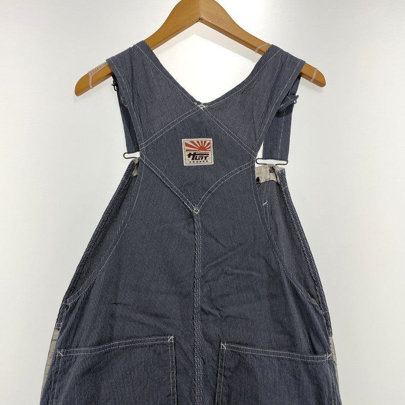 【中古品】【メンズ】 SAMURAI CLUB サムライ自動車倶楽部 HICKORY STRIPE OVERALLS SMOVAL-10 ヒッコリー ストライプ オーバーオール ボトムス オールインワン 145-261014-yo-05-teih サイズ：XS 万代Net店
