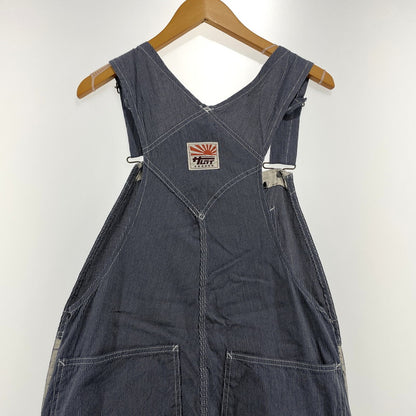 【中古品】【メンズ】 SAMURAI CLUB サムライ自動車倶楽部 HICKORY STRIPE OVERALLS SMOVAL-10 ヒッコリー ストライプ オーバーオール ボトムス オールインワン 145-261014-yo-05-teih サイズ：XS 万代Net店