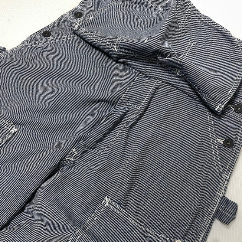 【中古品】【メンズ】 SAMURAI CLUB サムライ自動車倶楽部 HICKORY STRIPE OVERALLS SMOVAL-10 ヒッコリー ストライプ オーバーオール ボトムス オールインワン 145-261014-yo-05-teih サイズ：XS 万代Net店