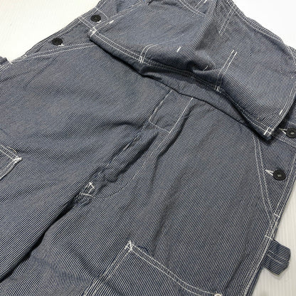 【中古品】【メンズ】 SAMURAI CLUB サムライ自動車倶楽部 HICKORY STRIPE OVERALLS SMOVAL-10 ヒッコリー ストライプ オーバーオール ボトムス オールインワン 145-261014-yo-05-teih サイズ：XS 万代Net店