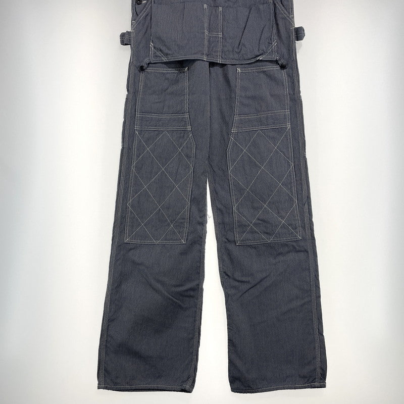 【中古品】【メンズ】 SAMURAI CLUB サムライ自動車倶楽部 HICKORY STRIPE OVERALLS SMOVAL-10 ヒッコリー ストライプ オーバーオール ボトムス オールインワン 145-261014-yo-05-teih サイズ：XS 万代Net店