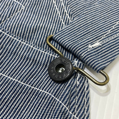 【中古品】【メンズ】 SAMURAI CLUB サムライ自動車倶楽部 HICKORY STRIPE OVERALLS SMOVAL-10 ヒッコリー ストライプ オーバーオール ボトムス オールインワン 145-261014-yo-05-teih サイズ：XS 万代Net店