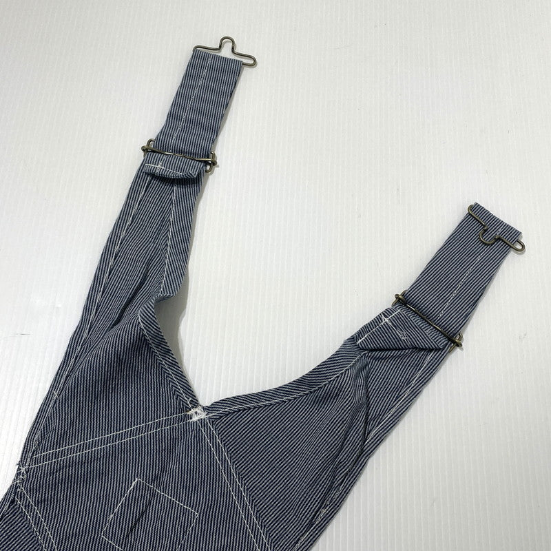 【中古品】【メンズ】 SAMURAI CLUB サムライ自動車倶楽部 HICKORY STRIPE OVERALLS SMOVAL-10 ヒッコリー ストライプ オーバーオール ボトムス オールインワン 145-261014-yo-05-teih サイズ：XS 万代Net店