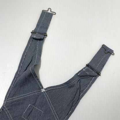 【中古品】【メンズ】 SAMURAI CLUB サムライ自動車倶楽部 HICKORY STRIPE OVERALLS SMOVAL-10 ヒッコリー ストライプ オーバーオール ボトムス オールインワン 145-261014-yo-05-teih サイズ：XS 万代Net店
