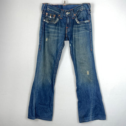 【中古品】【メンズ】 TRUE RELIGION トゥルーレリジョン JOEY FLARE DENIM PANTS フレア デニム パンツ ボトムス 152-261012-sa-07-teih サイズ：29 カラー：インディゴ 万代Net店