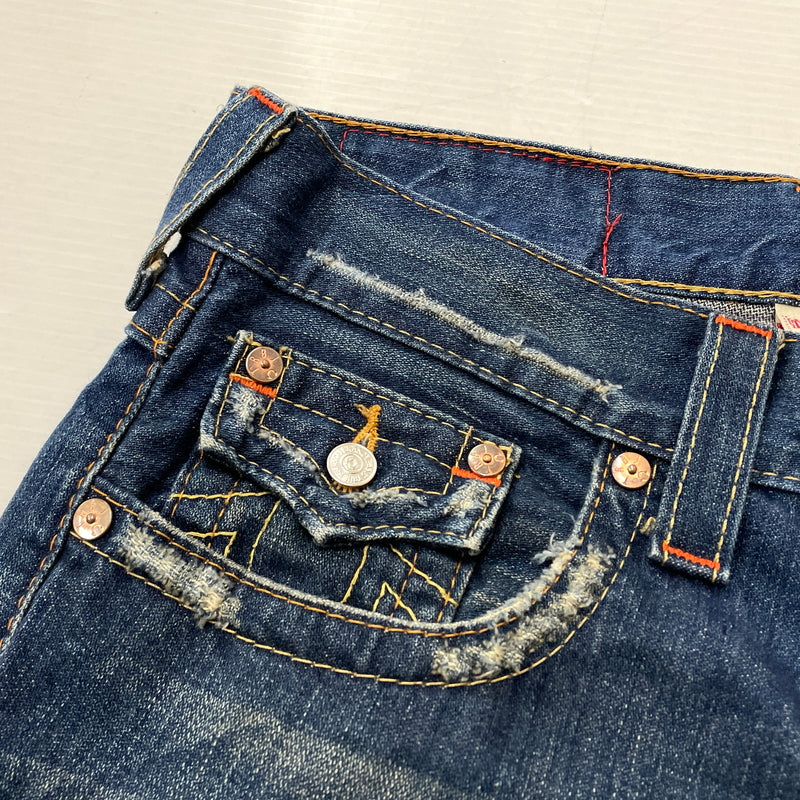 【中古品】【メンズ】 TRUE RELIGION トゥルーレリジョン JOEY FLARE DENIM PANTS フレア デニム パンツ ボトムス 152-261012-sa-07-teih サイズ：29 カラー：インディゴ 万代Net店