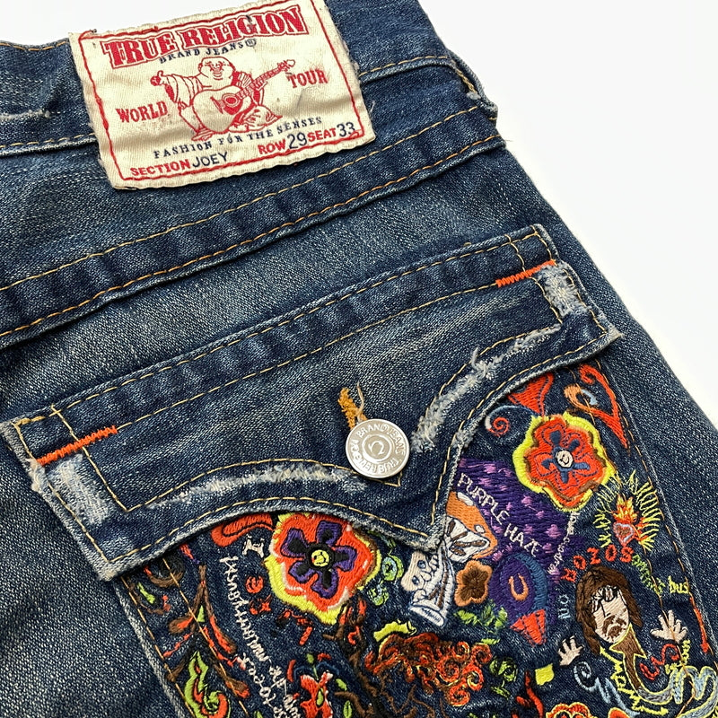 【中古品】【メンズ】 TRUE RELIGION トゥルーレリジョン JOEY FLARE DENIM PANTS フレア デニム パンツ ボトムス 152-261012-sa-07-teih サイズ：29 カラー：インディゴ 万代Net店
