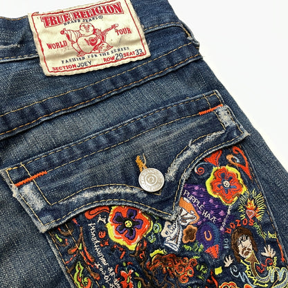 【中古品】【メンズ】 TRUE RELIGION トゥルーレリジョン JOEY FLARE DENIM PANTS フレア デニム パンツ ボトムス 152-261012-sa-07-teih サイズ：29 カラー：インディゴ 万代Net店