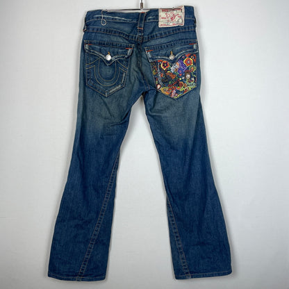 【中古品】【メンズ】 TRUE RELIGION トゥルーレリジョン JOEY FLARE DENIM PANTS フレア デニム パンツ ボトムス 152-261012-sa-07-teih サイズ：29 カラー：インディゴ 万代Net店