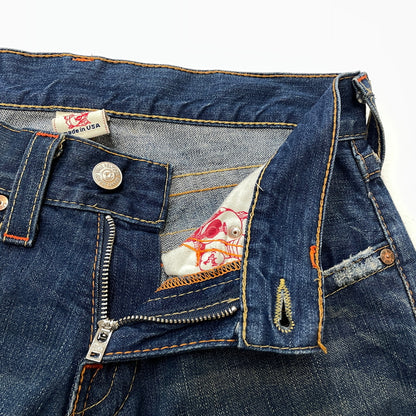 【中古品】【メンズ】 TRUE RELIGION トゥルーレリジョン JOEY FLARE DENIM PANTS フレア デニム パンツ ボトムス 152-261012-sa-07-teih サイズ：29 カラー：インディゴ 万代Net店