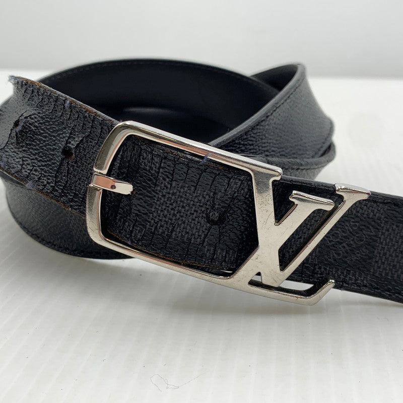 【現状渡し品】【メンズ】 LOUIS VUITTON ルイ・ヴィトン M6057 サンチュールネオグラム ベルト アクセサリー ダミエ グラフィット 179-261014-ko-17-teih カラー：ブラック系 万代Net店