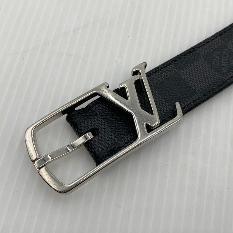 【現状渡し品】【メンズ】 LOUIS VUITTON ルイ・ヴィトン M6057 サンチュールネオグラム ベルト アクセサリー ダミエ グラフィット 179-261014-ko-17-teih カラー：ブラック系 万代Net店