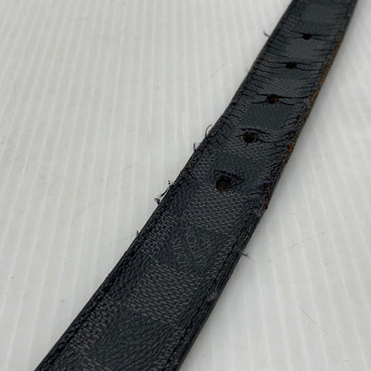 【現状渡し品】【メンズ】 LOUIS VUITTON ルイ・ヴィトン M6057 サンチュールネオグラム ベルト アクセサリー ダミエ グラフィット 179-261014-ko-17-teih カラー：ブラック系 万代Net店