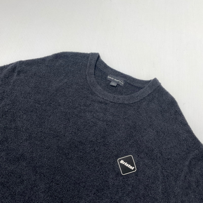 【中古品】【メンズ】 FCRB エフシーアールビー × BAREFOOT DREAMS ベアフットドリームズ 別注コラボ 24AW PILE CREWNECK TOP SZUCL22594 パイル クルーネック トップス 長袖 142-261014-yo-24-teih サイズ：L カラー：ブラック 万代Net店