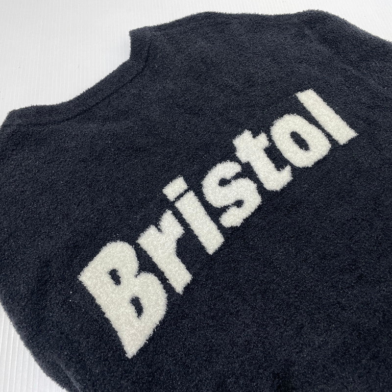 【中古品】【メンズ】 FCRB エフシーアールビー × BAREFOOT DREAMS ベアフットドリームズ 別注コラボ 24AW PILE CREWNECK TOP SZUCL22594 パイル クルーネック トップス 長袖 142-261014-yo-24-teih サイズ：L カラー：ブラック 万代Net店