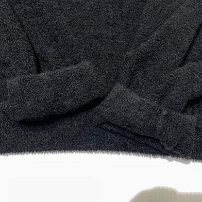 【中古品】【メンズ】 FCRB エフシーアールビー × BAREFOOT DREAMS ベアフットドリームズ 別注コラボ 24AW PILE CREWNECK TOP SZUCL22594 パイル クルーネック トップス 長袖 142-261014-yo-24-teih サイズ：L カラー：ブラック 万代Net店