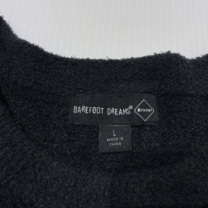 【中古品】【メンズ】 FCRB エフシーアールビー × BAREFOOT DREAMS ベアフットドリームズ 別注コラボ 24AW PILE CREWNECK TOP SZUCL22594 パイル クルーネック トップス 長袖 142-261014-yo-24-teih サイズ：L カラー：ブラック 万代Net店
