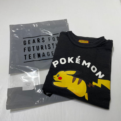 【中古品】【メンズ】 HUMAN MADE ヒューマンメイド × POKEMON MADE ポケットモンスター 別注コラボ GRAPHIC T-SHIRT #1 XX31TE020 グラフィック Tシャツ 半袖 トップス 142-261014-yo-17-teih サイズ：L カラー：ブラック 万代Net店