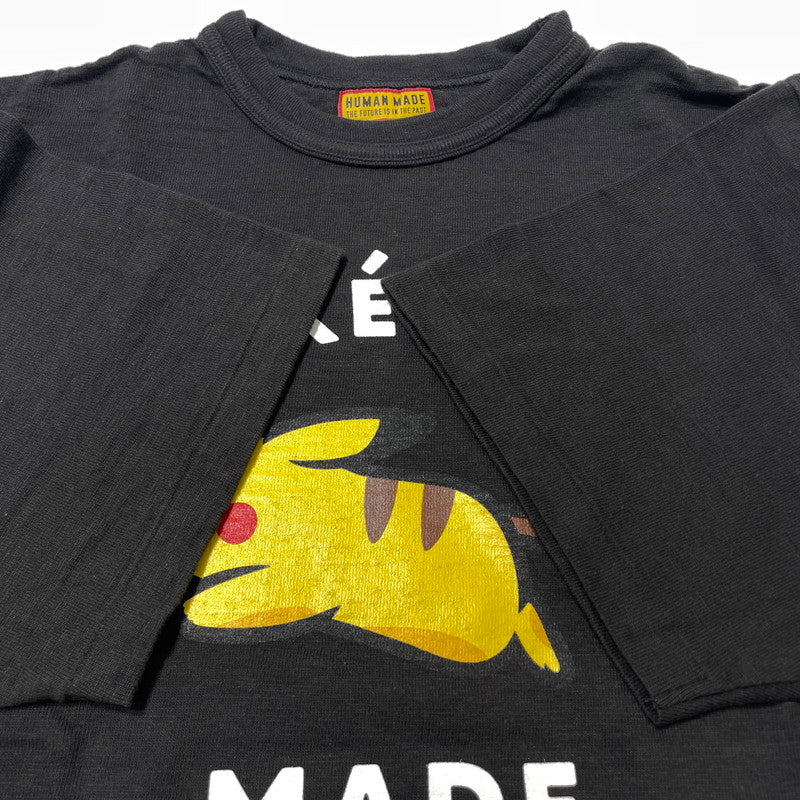 【中古品】【メンズ】 HUMAN MADE ヒューマンメイド × POKEMON MADE ポケットモンスター 別注コラボ GRAPHIC T-SHIRT #1 XX31TE020 グラフィック Tシャツ 半袖 トップス 142-261014-yo-17-teih サイズ：L カラー：ブラック 万代Net店