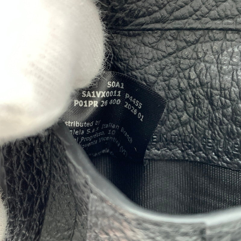 【中古品】【メンズ/レディース】 MAISON MARGIELA メゾン マルジェラ SA1VX0011 P4455 4ステッチ カードケース 財布 グレイニーレザー 181-261014-ko-12-teih カラー：ブラック 万代Net店