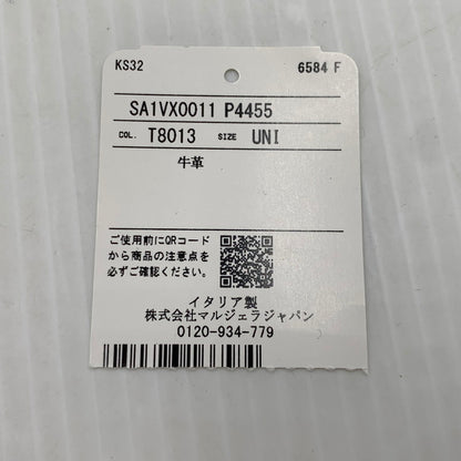 【中古品】【メンズ/レディース】 MAISON MARGIELA メゾン マルジェラ SA1VX0011 P4455 4ステッチ カードケース 財布 グレイニーレザー 181-261014-ko-12-teih カラー：ブラック 万代Net店