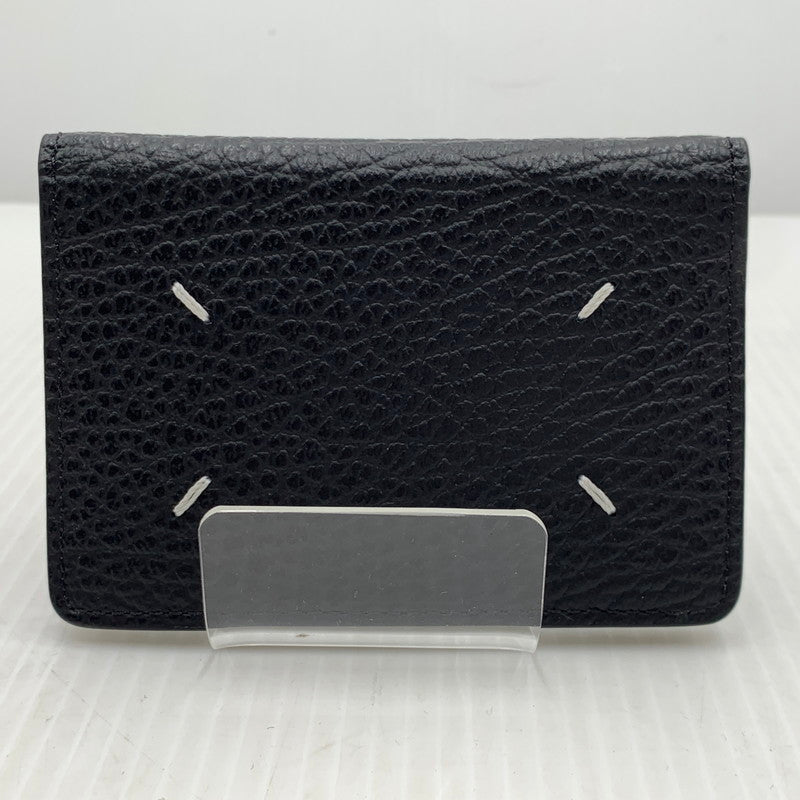 【中古品】【メンズ/レディース】 MAISON MARGIELA メゾン マルジェラ SA1VX0011 P4455 4ステッチ カードケース 財布 グレイニーレザー 181-261014-ko-12-teih カラー：ブラック 万代Net店