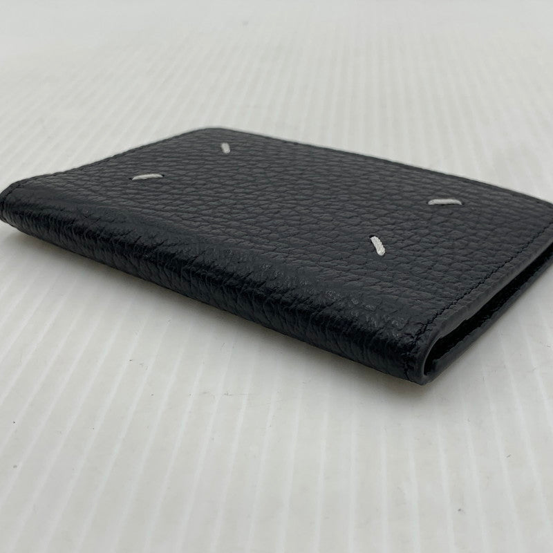 【中古品】【メンズ/レディース】 MAISON MARGIELA メゾン マルジェラ SA1VX0011 P4455 4ステッチ カードケース 財布 グレイニーレザー 181-261014-ko-12-teih カラー：ブラック 万代Net店