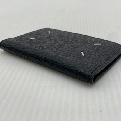 【中古品】【メンズ/レディース】 MAISON MARGIELA メゾン マルジェラ SA1VX0011 P4455 4ステッチ カードケース 財布 グレイニーレザー 181-261014-ko-12-teih カラー：ブラック 万代Net店