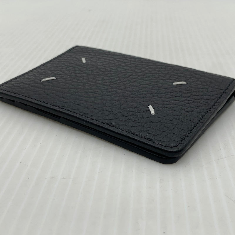【中古品】【メンズ/レディース】 MAISON MARGIELA メゾン マルジェラ SA1VX0011 P4455 4ステッチ カードケース 財布 グレイニーレザー 181-261014-ko-12-teih カラー：ブラック 万代Net店